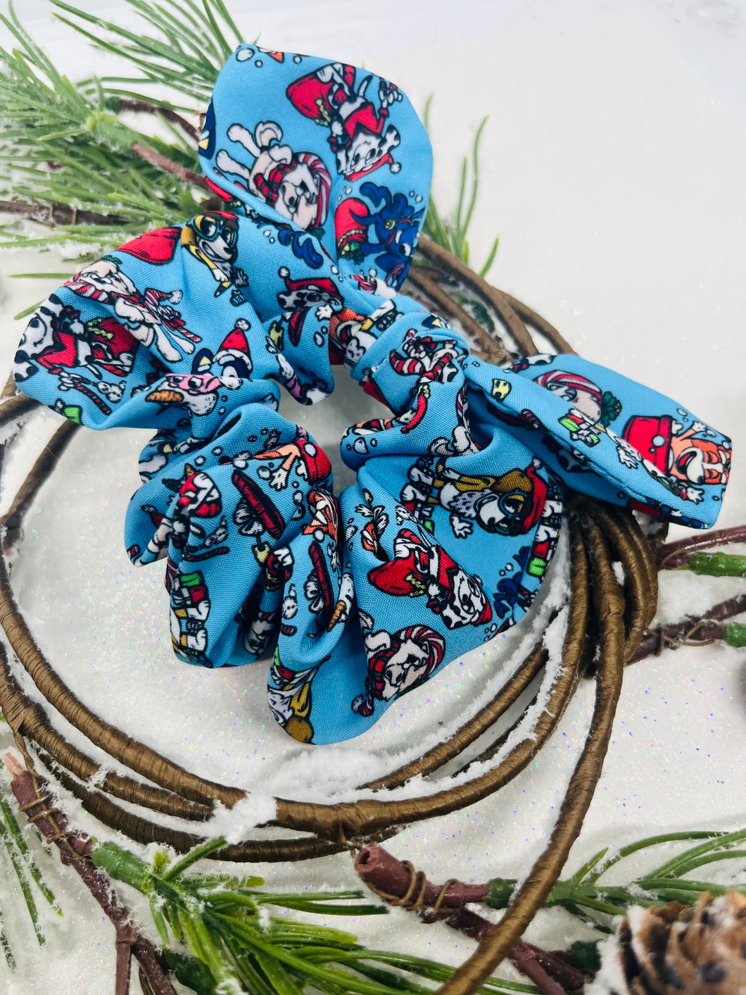 Bluey Blue Scrunchie