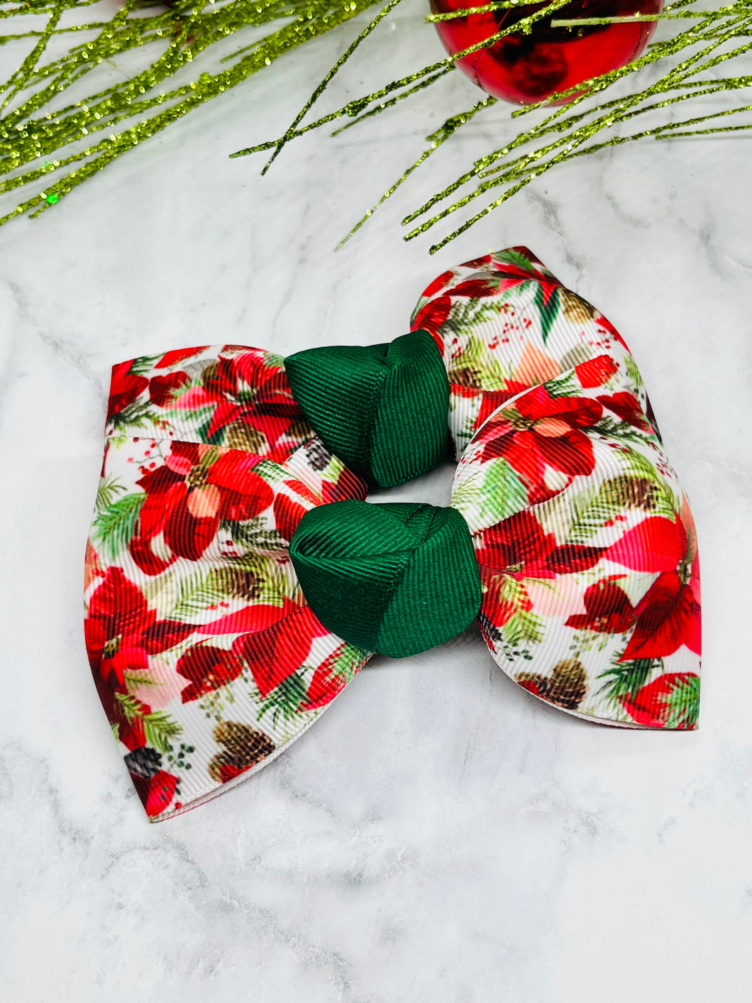 $1 bow- poinsettia tux
