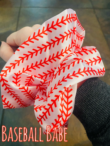 Baseball Babe Scrunchie