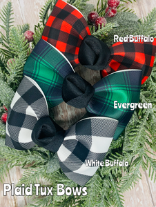 Plaid Tux Bows