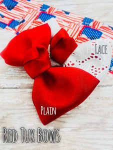 Red Tux Bows