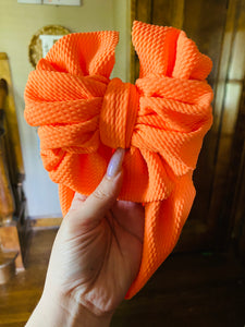 Neon Orange Headwrap