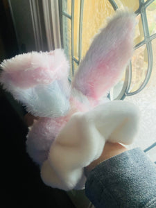 White Bunny Fur Jumbo XL Scrunchie