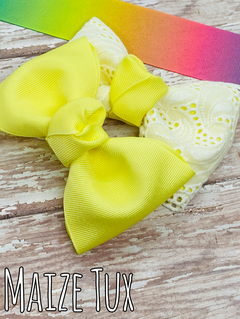 Maize Tux Bow