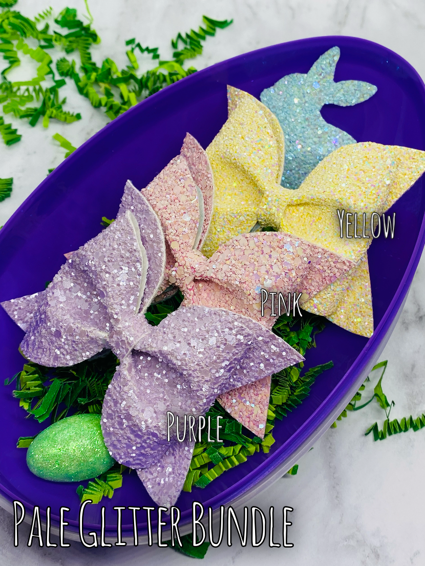 Pale Glitter Easter Egg Bundle