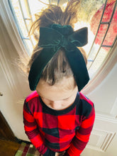 Load image into Gallery viewer, Nutmeg Velvet Bow Scrunchie